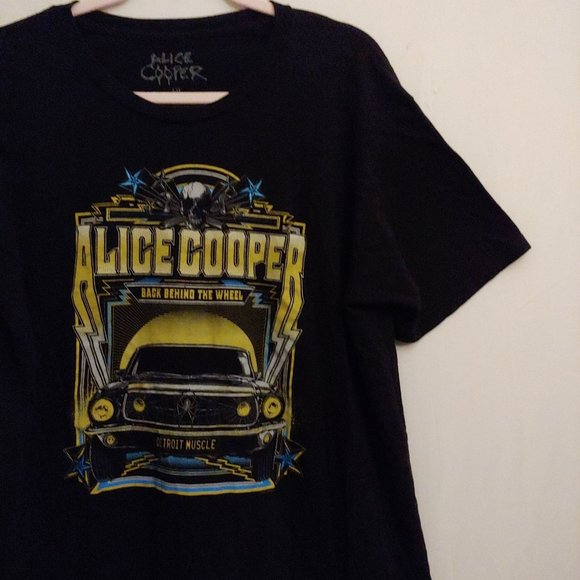Alice Cooper Back Behind the Wheel band tour 2021 tshirt - Picture 3 of 8